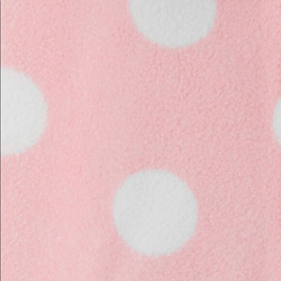 Carter’s Baby Girl Hooded Polka Dot Jumpsuit - Picture 2 of 5